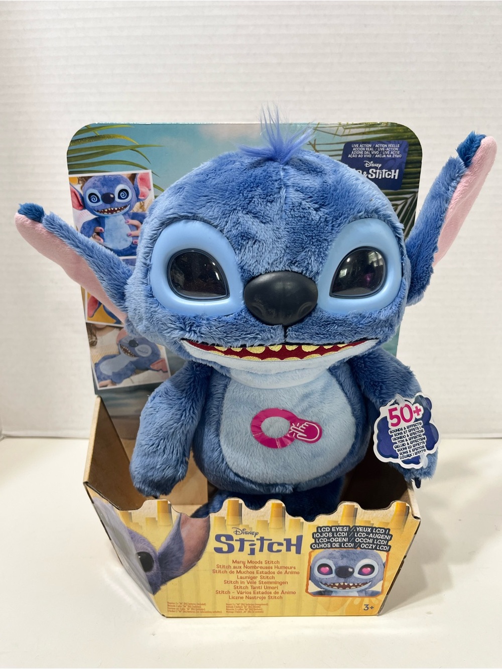 DISNEY Stitch Many moods stitch interactive plush toy NWT